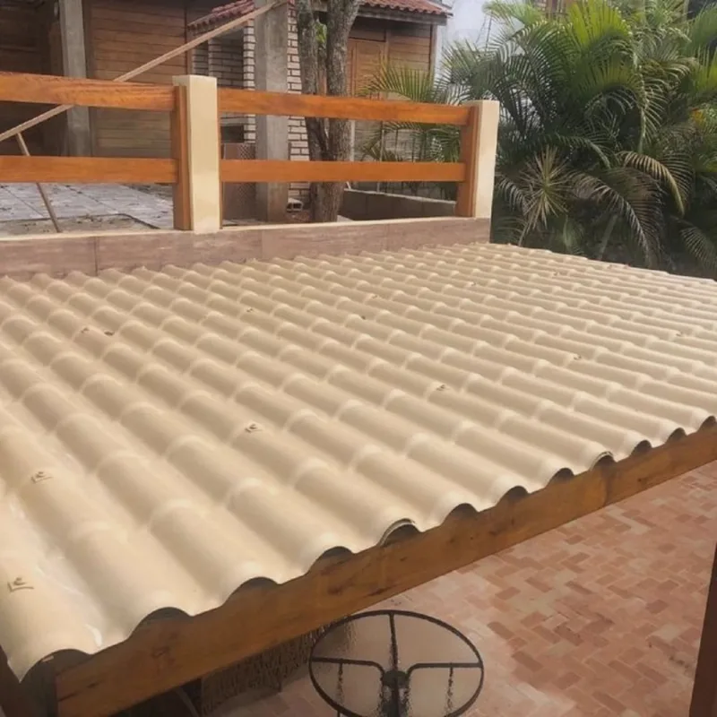 Kit com 15 Telhas Pvc Colonial 328x86cm Permatti