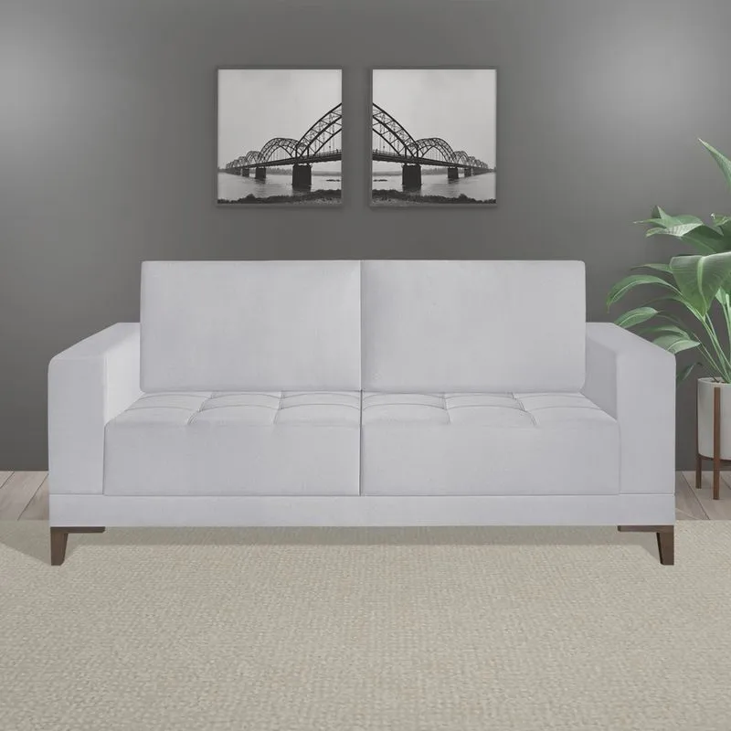 Sofá Living 200cm 3 Lugares Orion Espresso Móveis