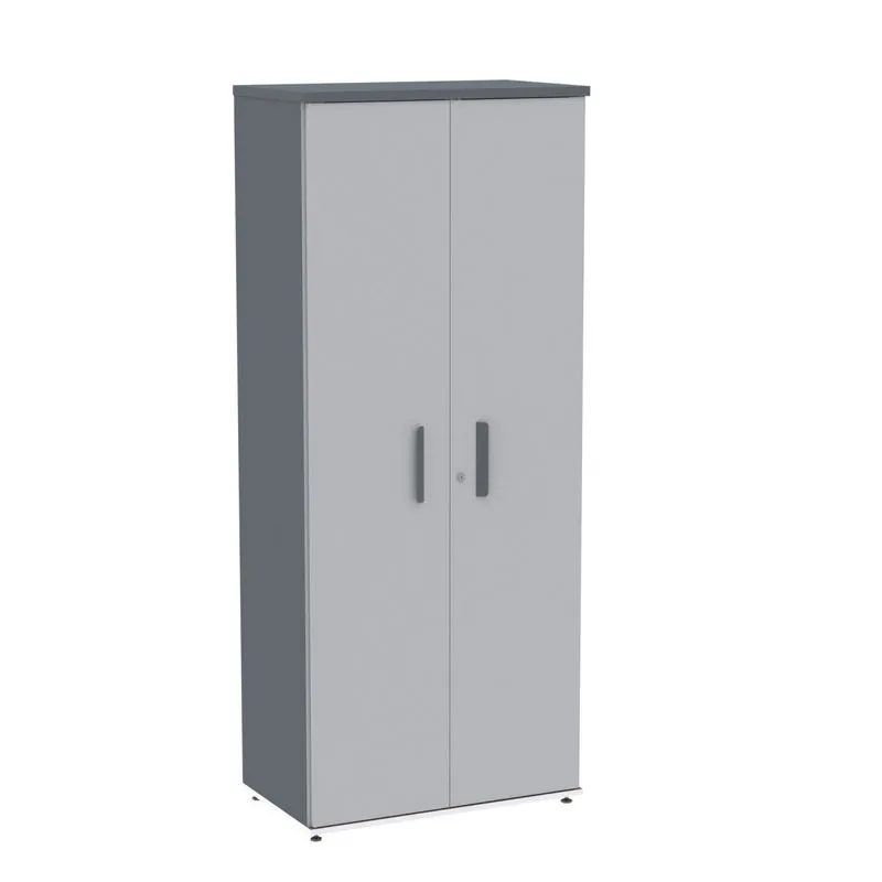 Armário Para Escritório Alto 02 Portas Pivotante Aac1900 Cinza/grafito