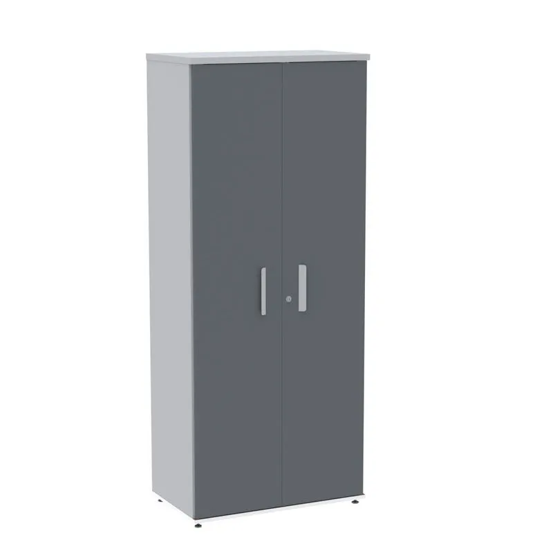 Armário Para Escritório Alto 02 Portas Pivotante Aac1900 Cinza/grafito