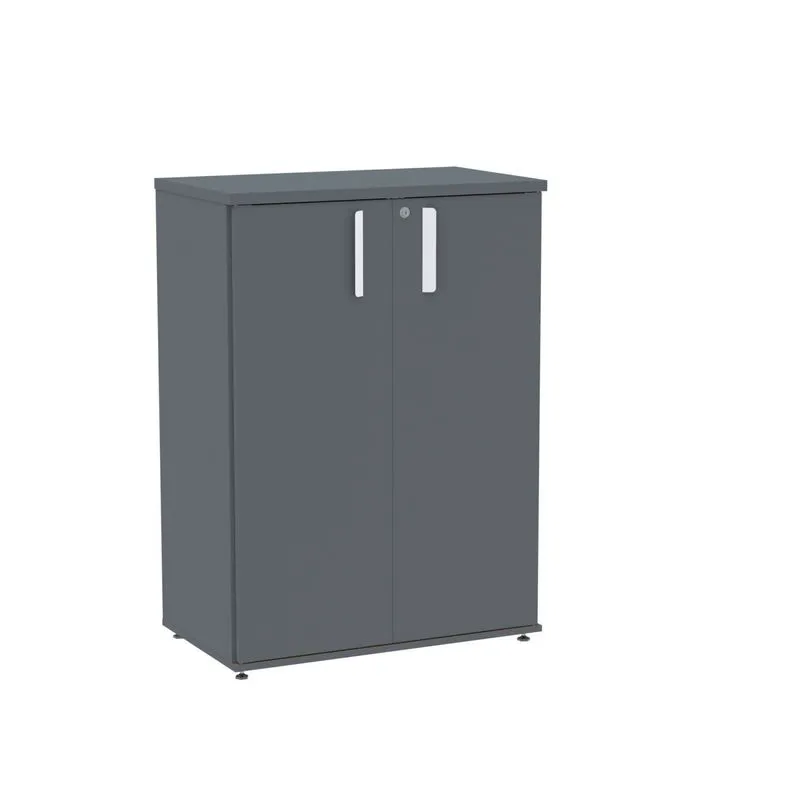Armário Intermediário 02 Portas Pivotante Aic1100 Grafito/branco