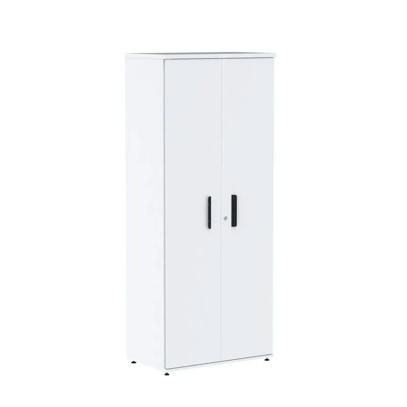 Armário Para Escritório Alto 02 Portas Pivotante Aac1900 Branco/preto