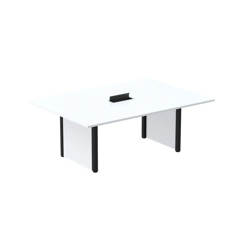 Mesa De Reunião 2000x1200 Mrcpb2012pp Branco/preto