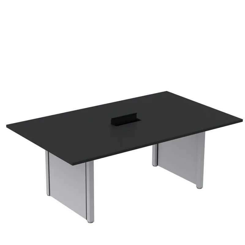 Mesa De Reunião 2000x1200 Mrcpb2012pp Preto/cinza