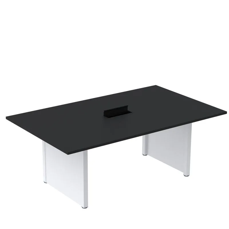 Mesa De Reunião 2000x1200 Mrcpb2012pp Preto/branco