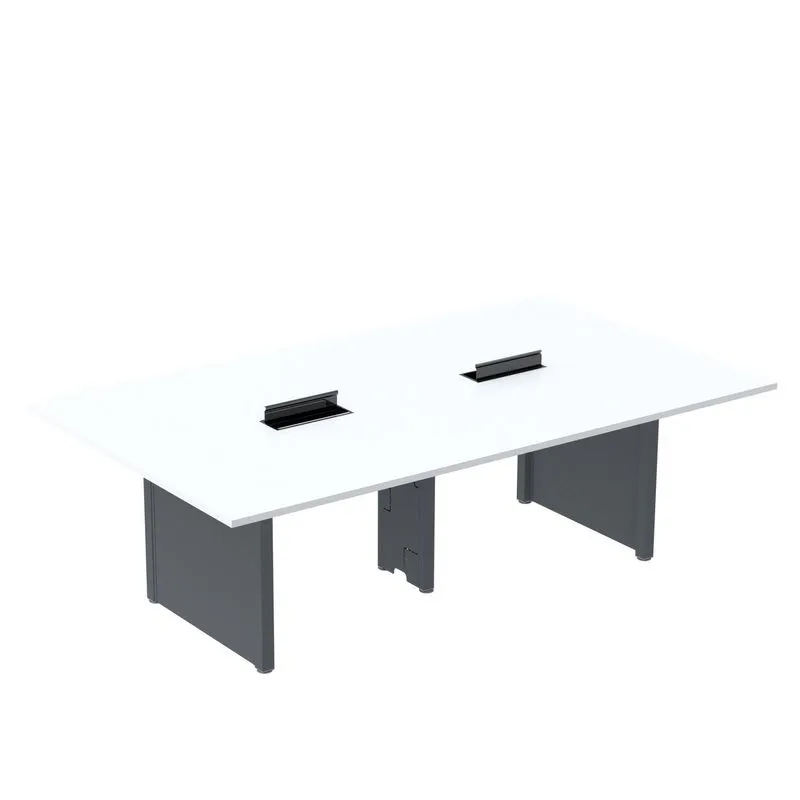 Mesa De Reunião 2400x1400 Mrcpb2414pp Branco/grafito