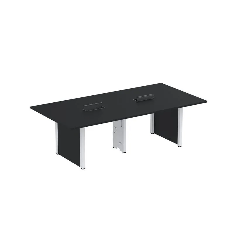 Mesa De Reunião 2400x1200 Mrcpb2412pp Preto/branco