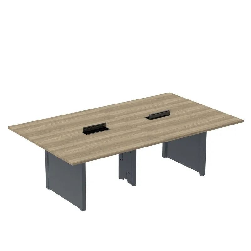 Mesa De Reunião 2400x1200 Mrcpb2412pp Noce Naturalle/grafito