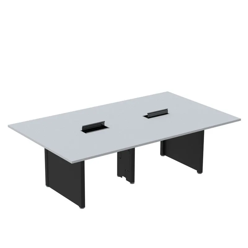 Mesa De Reunião 2400x1200 Mrcpb2412pp Cinza/preto