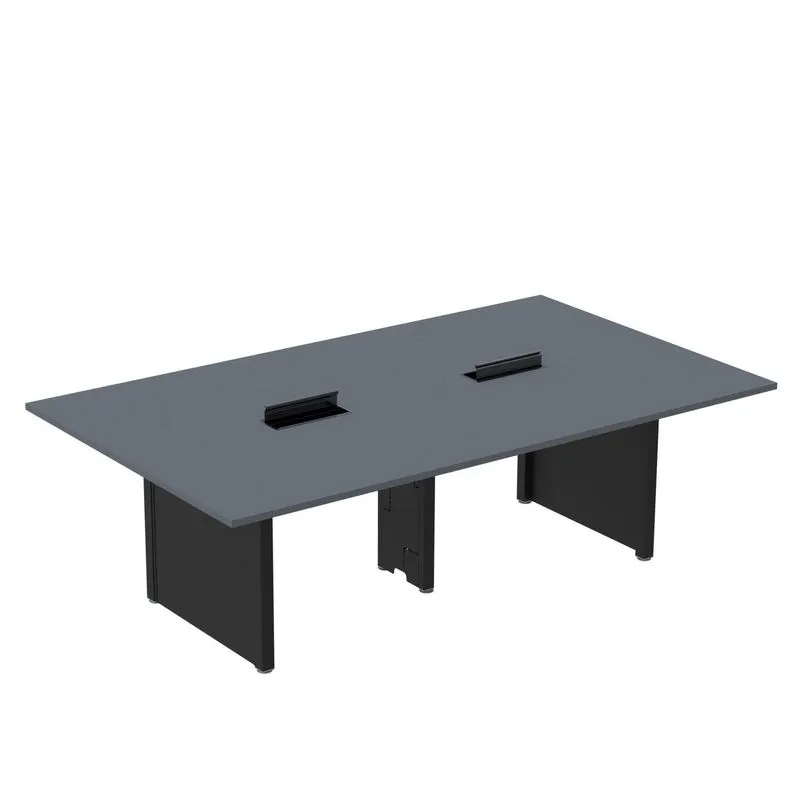 Mesa De Reunião 2400x1200 Mrcpb2412pp Grafito/preto