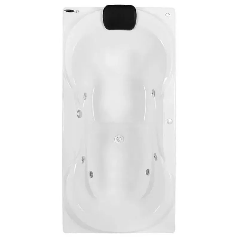 Banheira De Hidromassagem Due Super Luxo 180x90x50cm - P4 - 220v - Sem Aquecedor Branco
