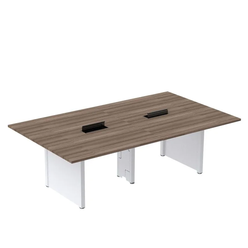 Mesa De Reunião 3200x1200 Mrcpb3212pp Walnut/branco
