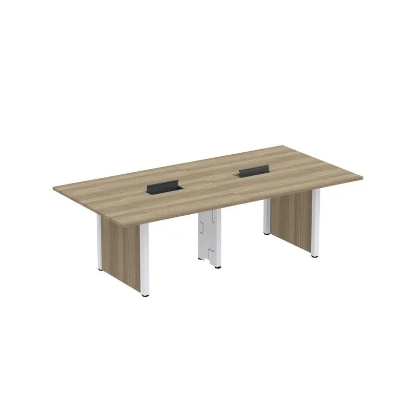 Mesa De Reunião 3200x1200 Mrcpb3212pp Noce Naturalle/branco