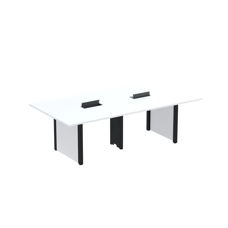 Mesa De Reunião 3200x1200 Mrcpb3212pp Branco/preto