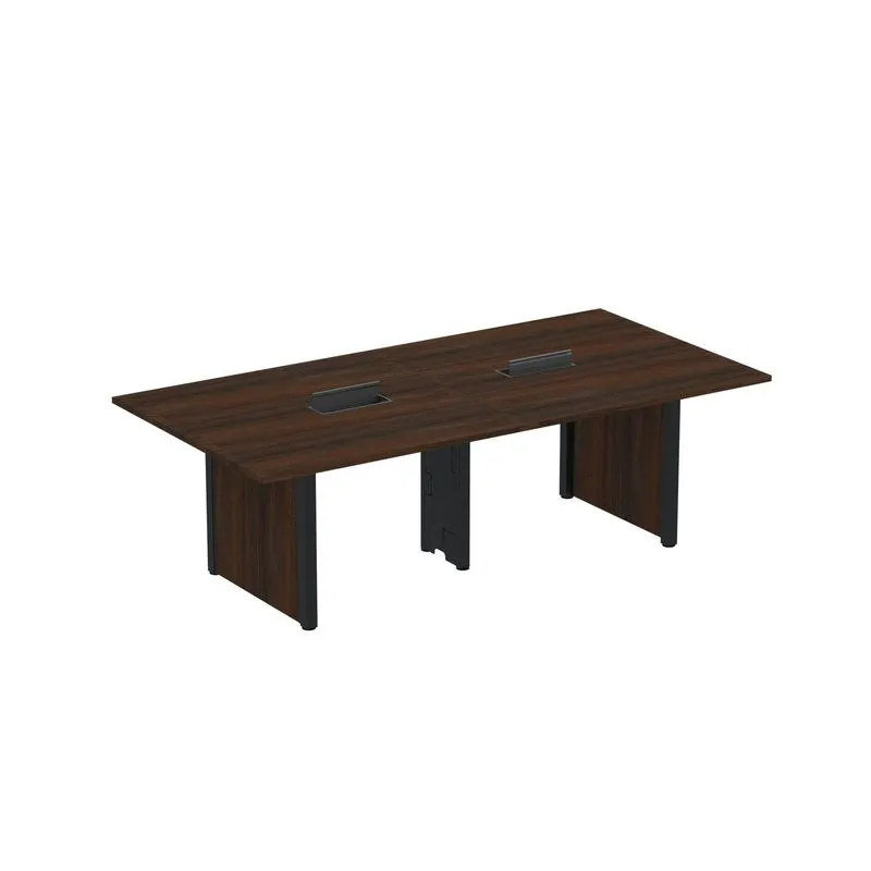 Mesa De Reunião 3200x1200 Mrcpb3212pp Walnut/preto