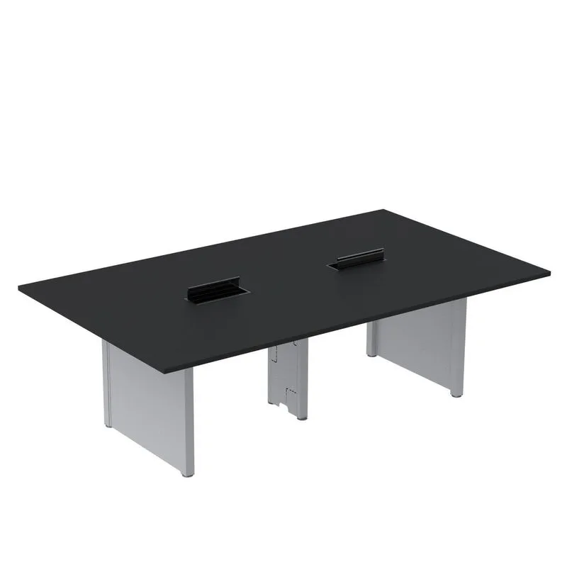 Mesa De Reunião 3200x1400 Mrcpb3214pp Preto/cinza