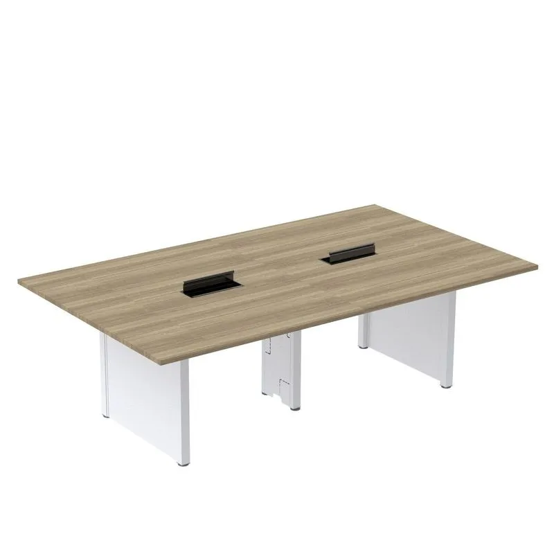 Mesa De Reunião 3200x1400 Mrcpb3214pp Noce Naturalle/branco