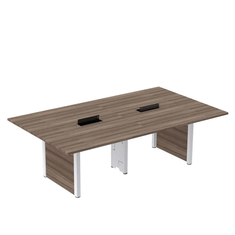 Mesa De Reunião 3200x1400 Mrcpb3214pp Walnut/branco