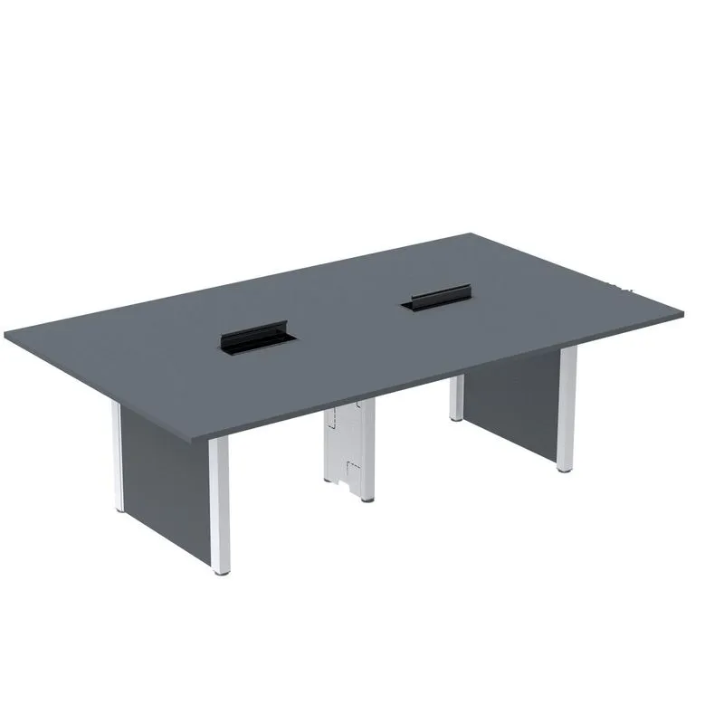 Mesa De Reunião 3200x1400 Mrcpb3214pp Grafito/branco