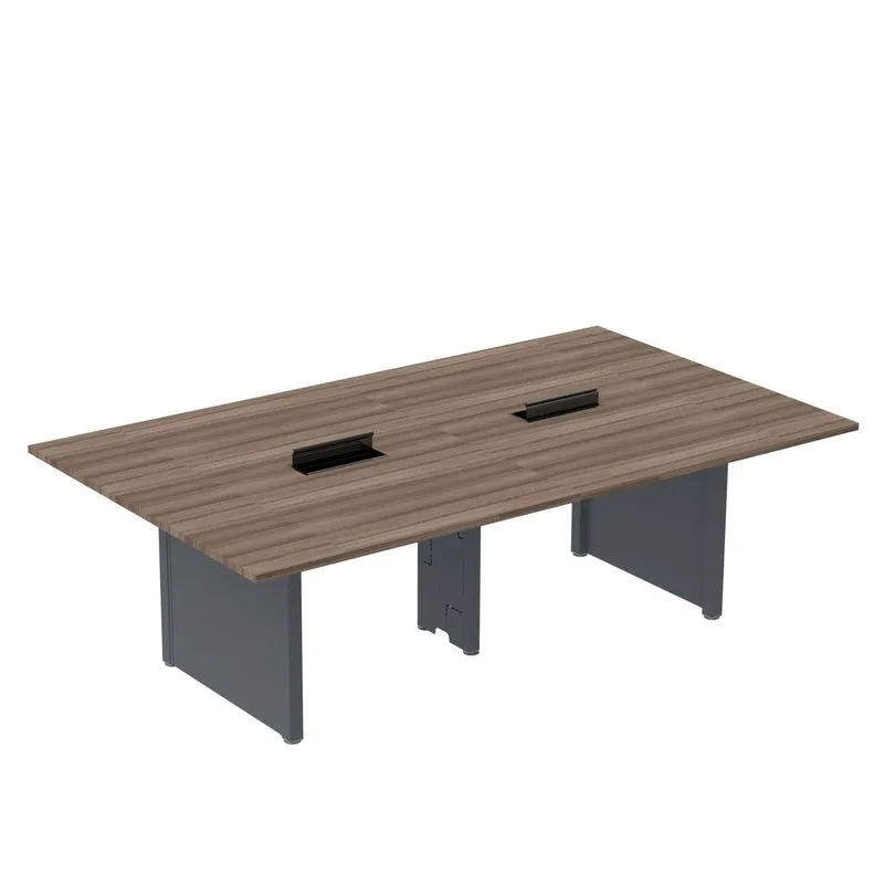 Mesa De Reunião 3200x1400 Mrcpb3214pp Walnut/grafito