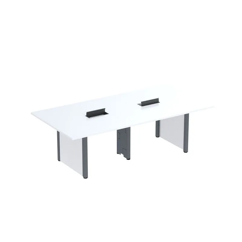 Mesa De Reunião 2400x1400 Mrcpb2414pp Branco/grafito