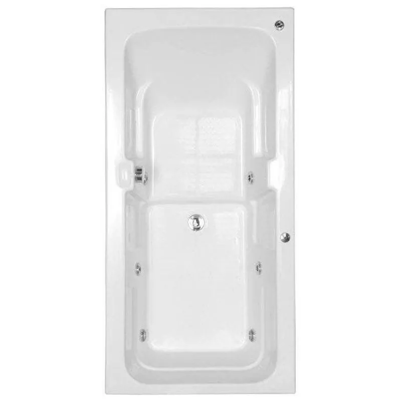 Banheira Hidromassagem Astra Box Super Luxo 170cmx85cmx44cm - 04 Jatos Branco Gel-coat P3 Sem Aquece