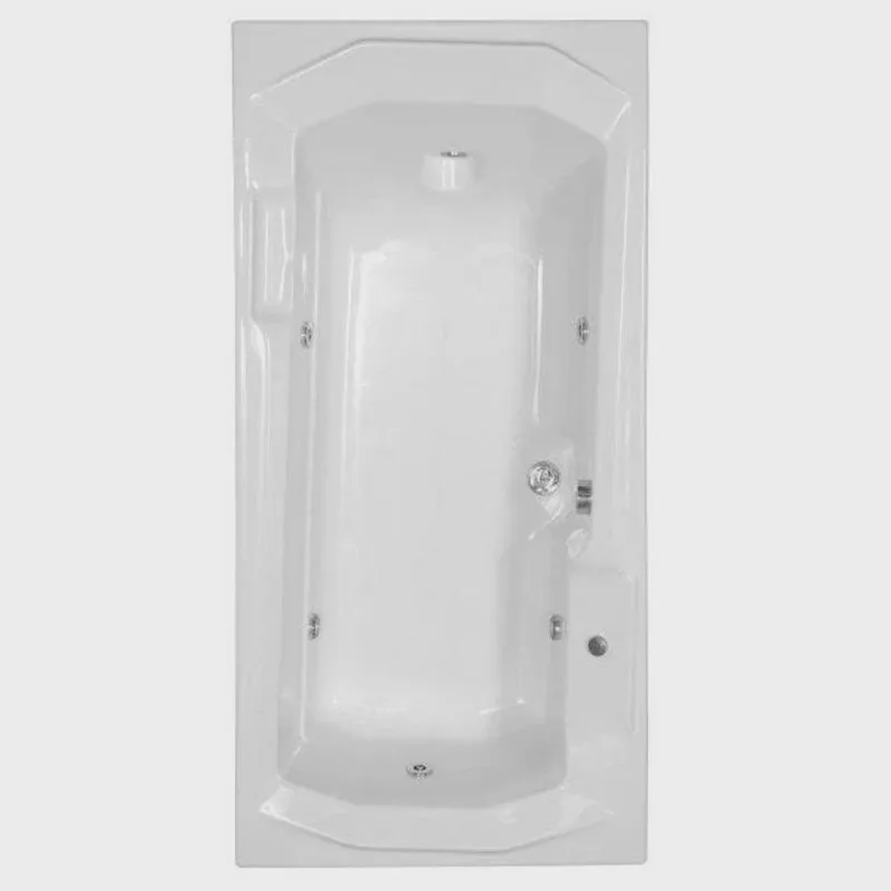 Banheira Hidromassagem Astra Prima Super Luxo 150cmx90cmx44cm - 04 Jatos Branco Gel-Coat P2 Sem