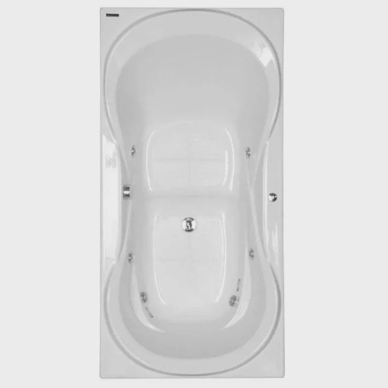 Banheira Hidromassagem Astra Due Luxo 160cmx90cmx44cm - 04 Jatos Branco Gel-Coat P3 Sem Aquecedor