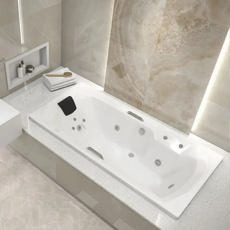 Banheira De Hidromassagem Prima Gran Luxo 150x90x46cm - P6 - 110v - Sem Aquecedor Branco