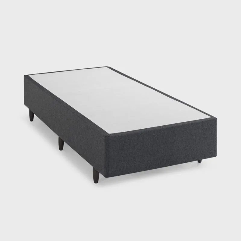 Base Box Solteiro 88x188x28cm Meditare Preto Preto