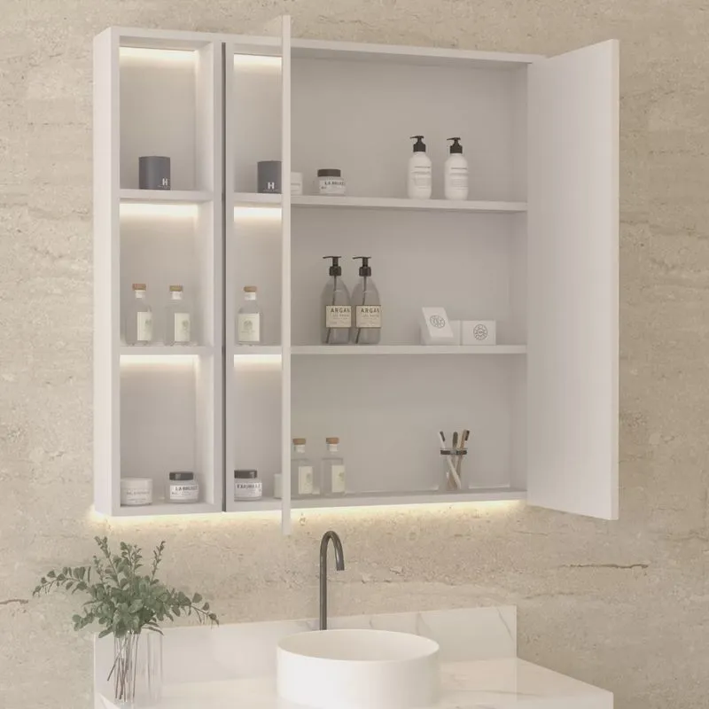 Espelheira para Banheiro com Led 100 Branco