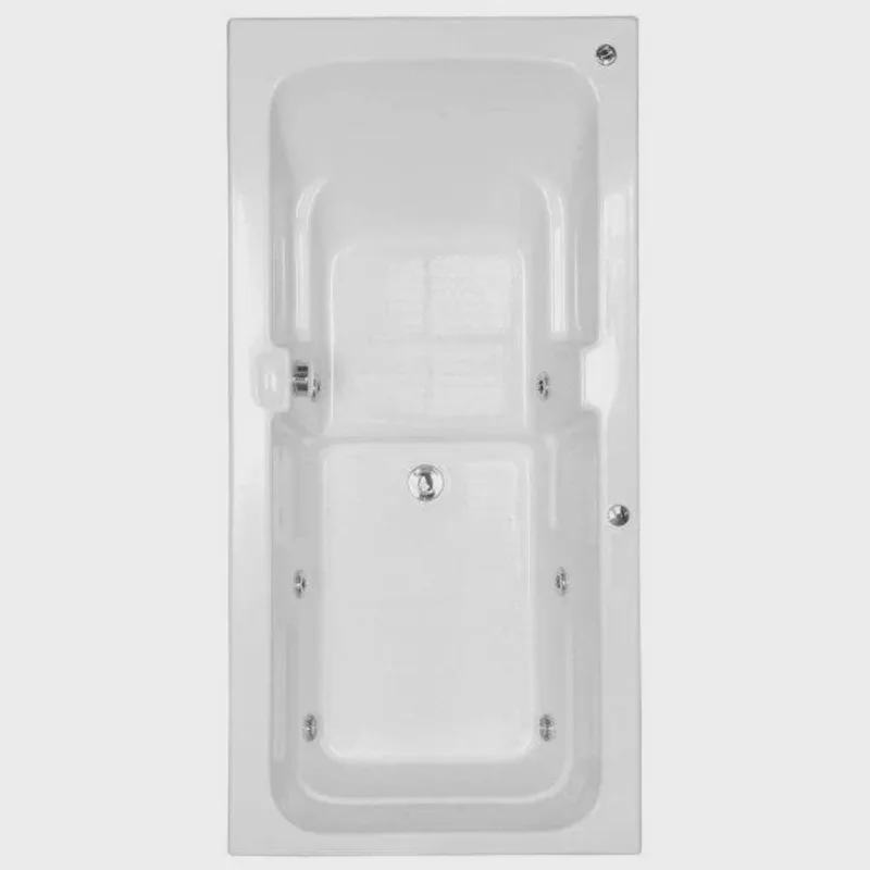 Banheira Hidromassagem Astra Box Super Luxo 120cmx80cmx44cm - 04 Jatos Branco Gel-Coat P6 Sem