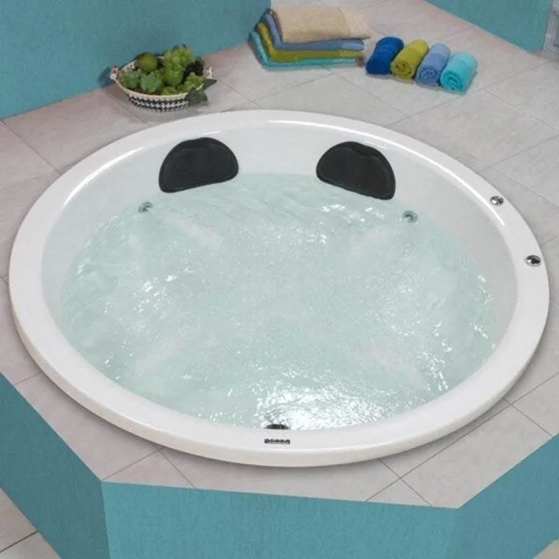 Banheira Hidromassagem Astra Ronde Super Luxo 160cmx160cmx40cm - 04 Jatos Branco Gel-coat P4 Sem Aquecedor 220v