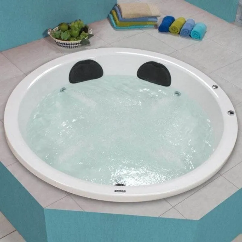 Banheira Hidromassagem Astra Ronde Super Luxo 160cmx160cmx40cm - 04 Jatos Branco Gel-coat P4 Sem Aquecedor 110v