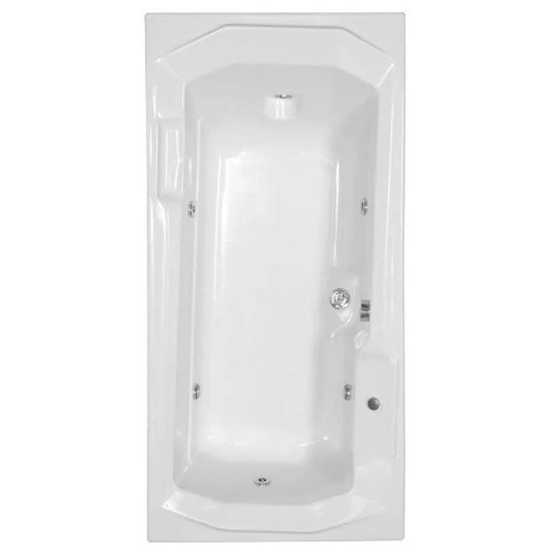 Banheira Hidromassagem Astra Prima Luxo 180cmx90cmx44cm - 04 Jatos Branco Gel-coat P6 Sem Aquecedor 220v