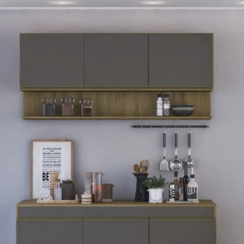 Armário Aéreo New York 150cm com 3 Portas 2420