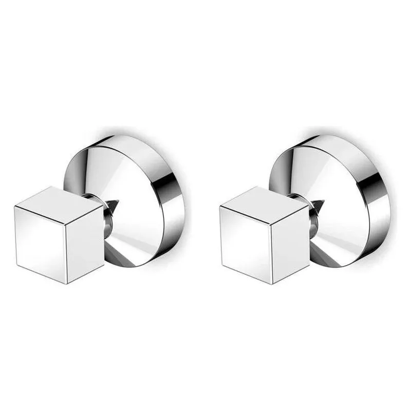Kit 2 Acabamentos Para Registro Base Reforma 1.1/4" E 1.1/2" Linha Basic Plus Cromado