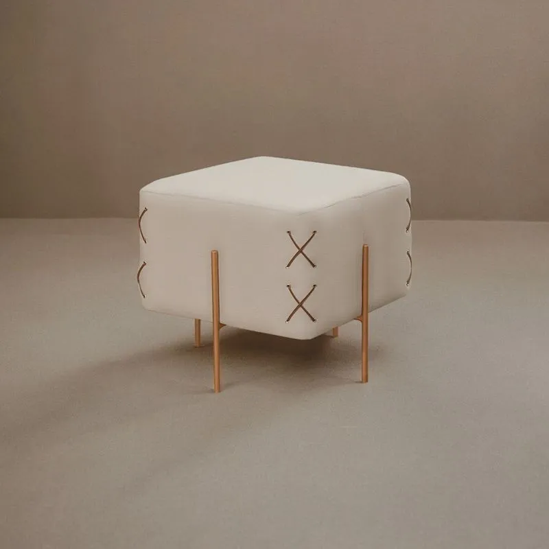 Puff Banqueta 45cm X 45cm Eros Luxo