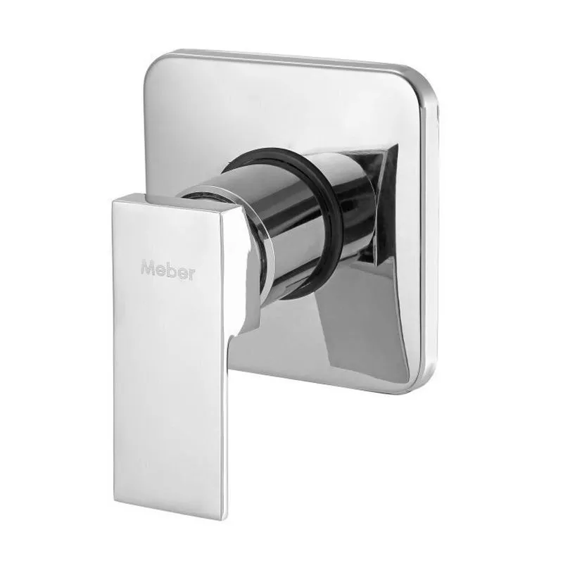 Kit 3 Acabamentos Monocomando Para Chuveiro Alta E Baixa Pressão 2997 Axion Slim Meber Metais Cromado