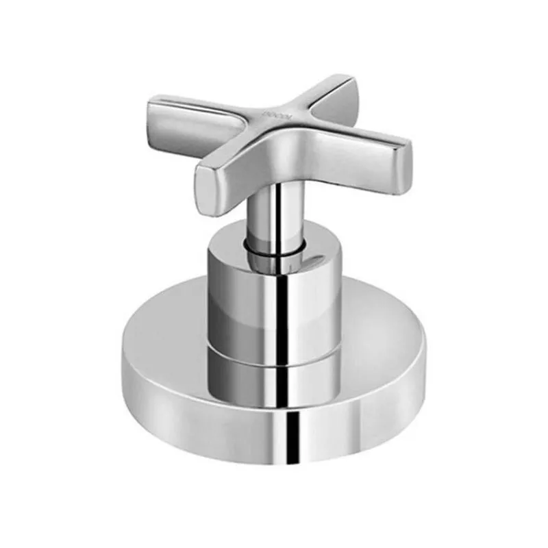 Kit 2 Acabamentos Para Registro Base 1 1/2" E 1 1/4" Invicta Docol Cinza/cromado Cromado