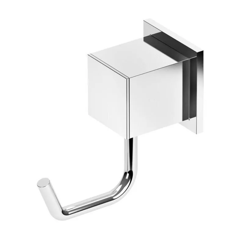 Kit 3 Cabides Para Banheiro 1 Gancho Home Meber Metais Cinza/cromado Cromado