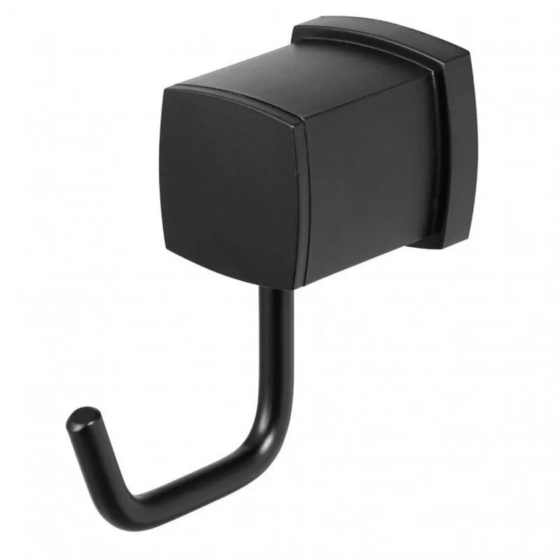 Kit 2 Cabides Para Banheiro Block C38 Meber Metais Preto/black Black