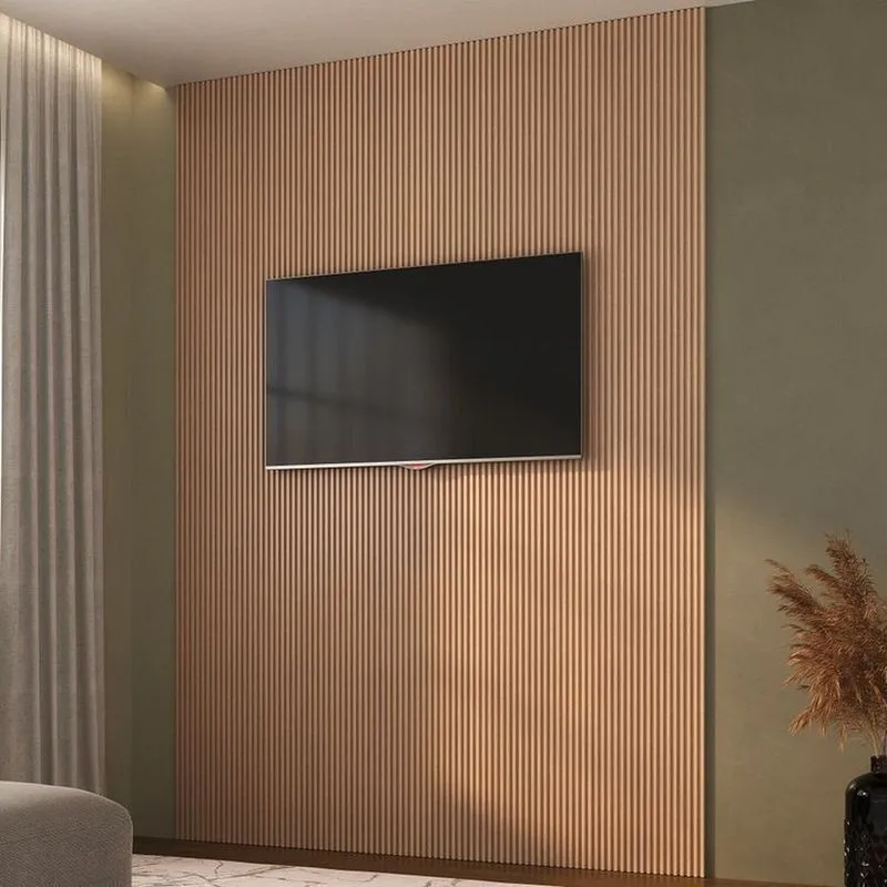 Painel Ripado Em Placa 2,85x12,2 3,92m² Poliestireno Marupá