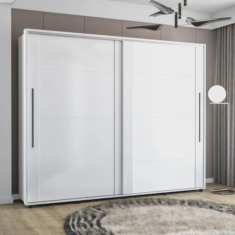 Guarda-roupa 2 Portas de Correr Sevilha Branco