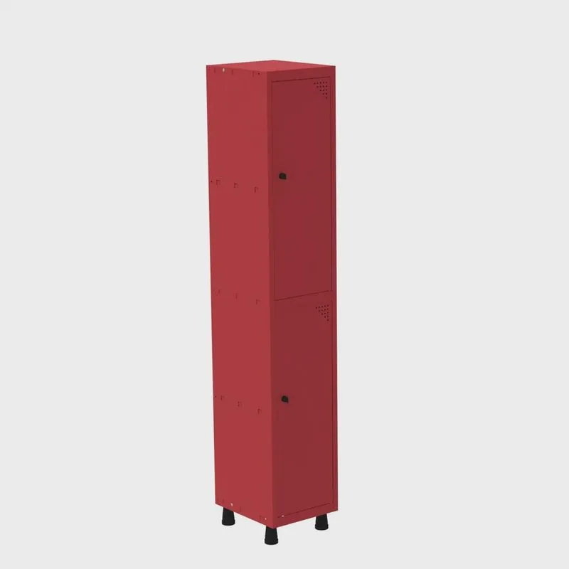 Roupeiro em Aço Mt 1v 2 Portas - Pitâo com Prateleira Interna