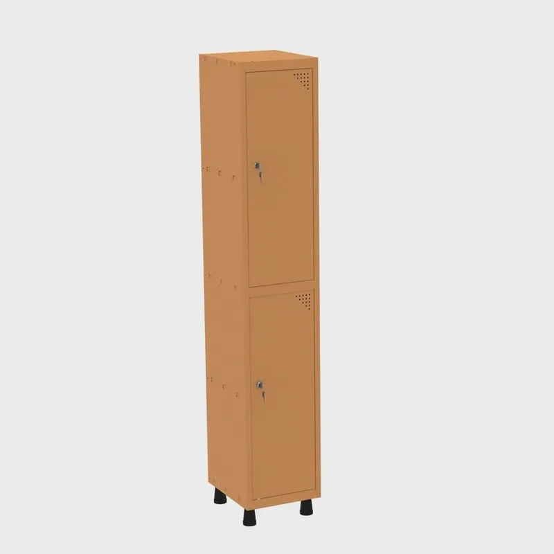 Roupeiro em Aço Mt 1v 2 Portas Fechadura com Prateleira Interna