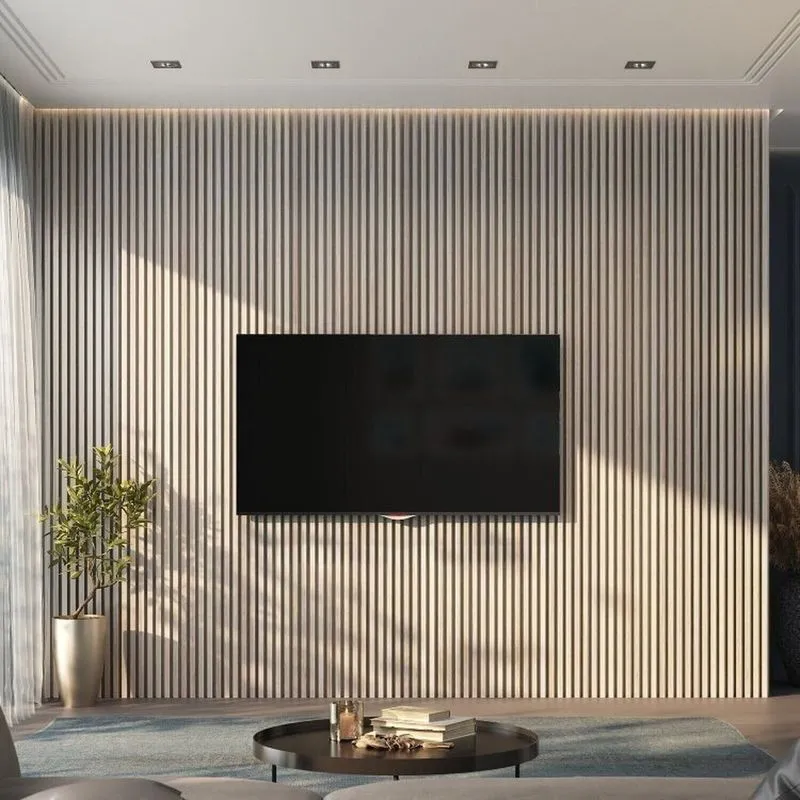 Painel Ripado De Pvc 6 Barras De 2,70m X 0,15cm Venda Em 2,43m² Carvalho Berlin