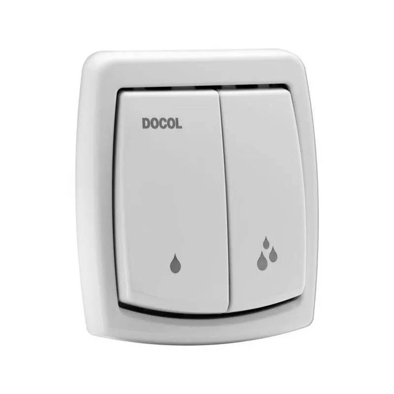 Kit 3 Acabamentos Para Válvula De Descarga Docol Salvágua Box Cinza Pérola Cinza Pérola