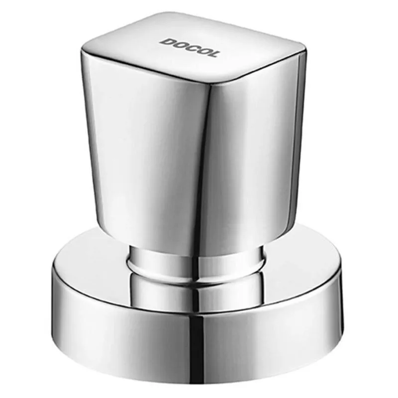 Kit 3 Acabamentos Registro Docolbase Geniux Flex 1/2", 3/4" 1" Cinza/cromado Docol Cromado