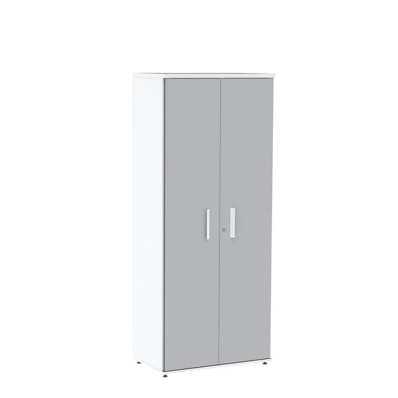 Armário Para Escritório Alto 02 Portas Pivotante Aac1900 Branco/cinza